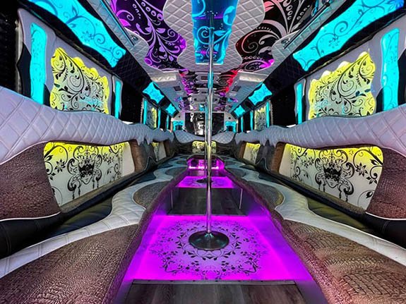 34 passenger party bus service