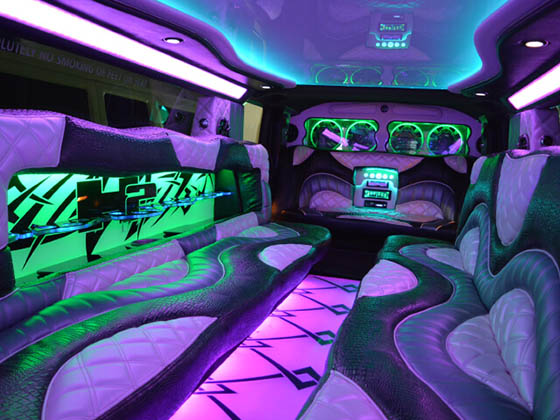 chicago hummer limo interior